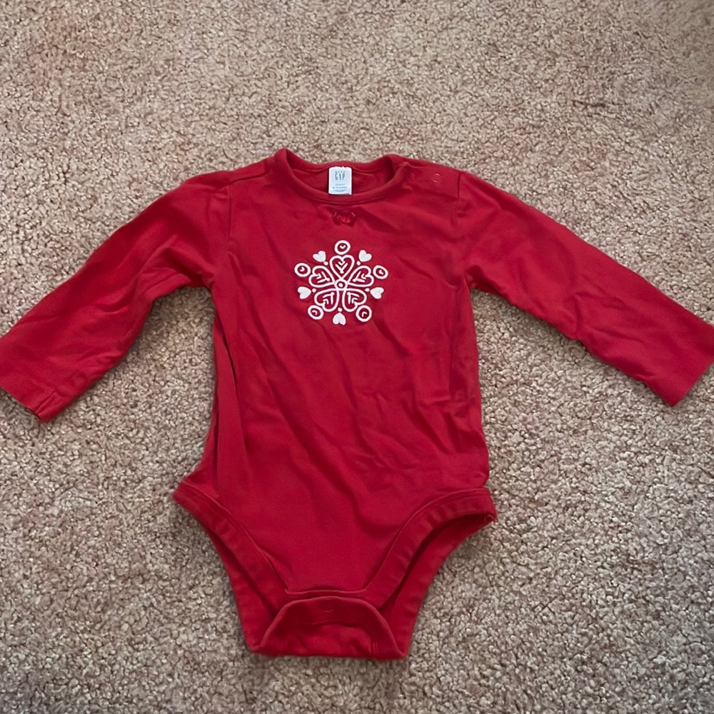 Baby gap snowflake onesie